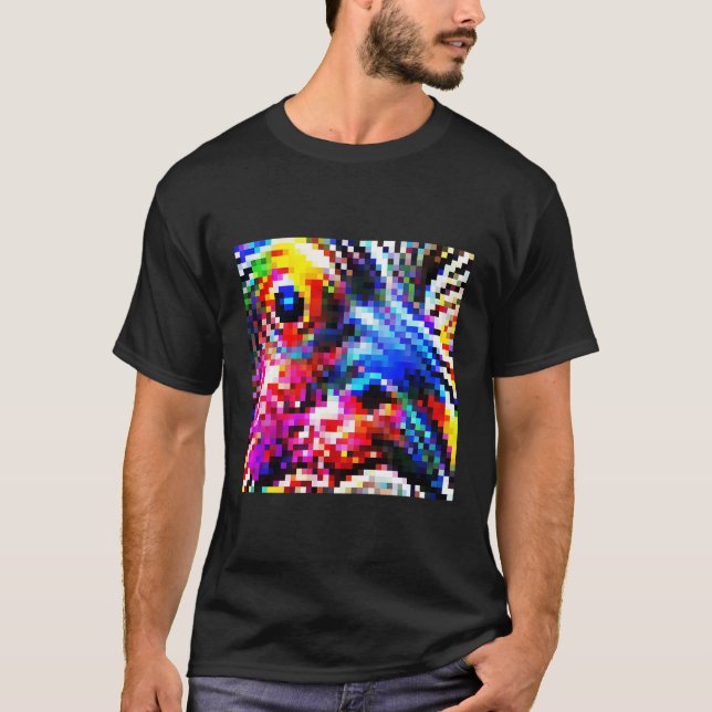 Adversarial Anti-Facial Recognition Camouflage Inv T-Shirt (Front)