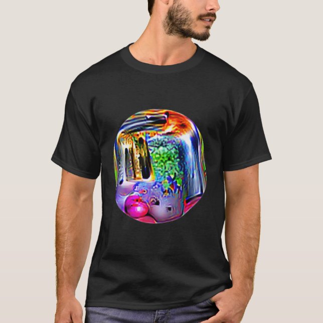 Adversarial Anti-Facial Recognition Camouflage Inv T-Shirt (Front)