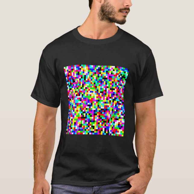 Adversarial Anti-Facial Recognition Camouflage Inv T-Shirt (Front)