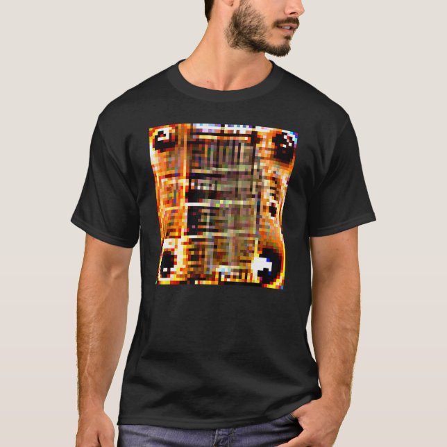 Adversarial Anti-Facial Recognition Camouflage Inv T-Shirt (Front)