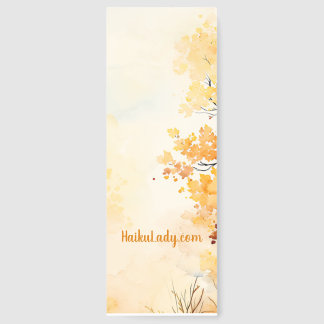 Adversity haiku fall leaves  bookmarks