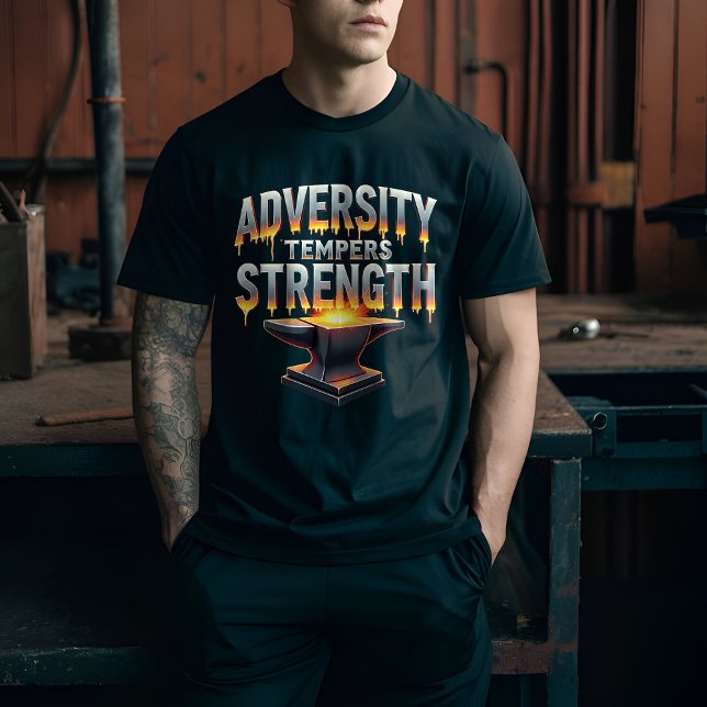 Adversity Tempers Strength - Forged in Fire T-Shirt (Creator Uploaded)