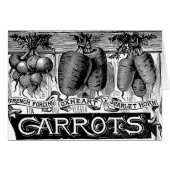 Advert 4 vintage carrots (Front Horizontal)