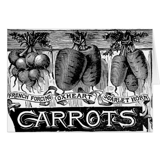 Advert 4 vintage carrots (Front Horizontal)