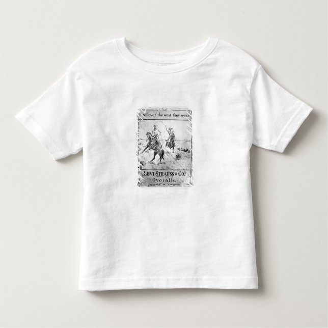 Advert for Levi Strauss & Co, c.1900 (litho) Toddler T-shirt (Front)