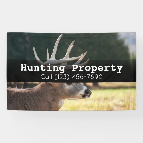 Advertise Hunting Property Company Business Banner