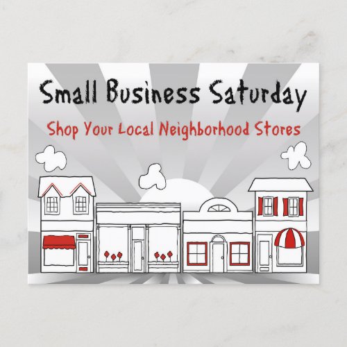 Advertise Sales Small Business Saturday  Postcard