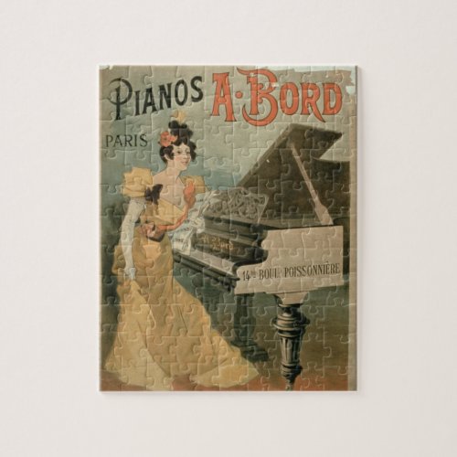Advertisement for A Bord Pianos Paris colour Jigsaw Puzzle
