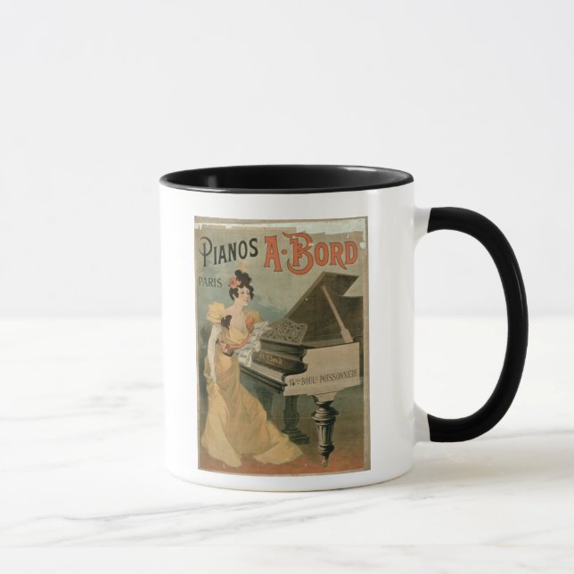 Advertisement for 'A. Bord Pianos, Paris' (colour Mug (Right)