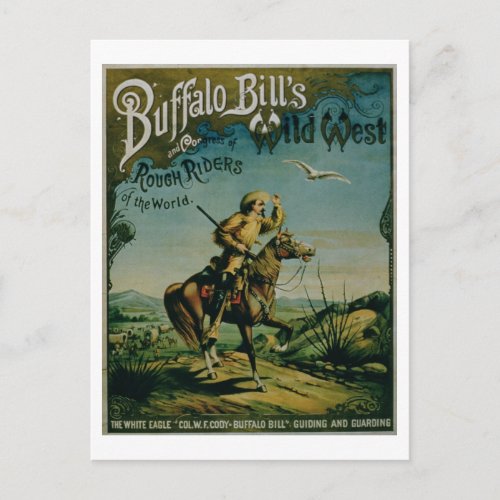 Advertisement for Buffalo Bills Wild West and Co Postcard