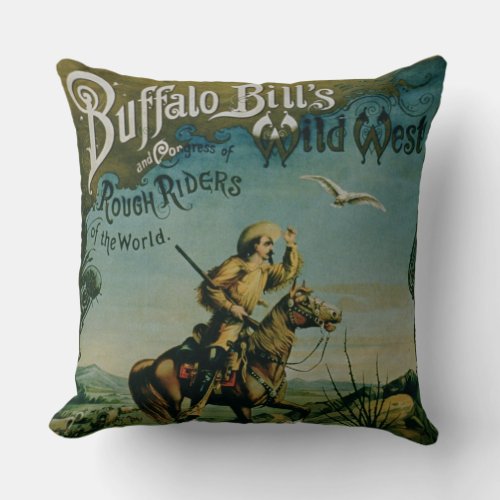 Advertisement for Buffalo Bills Wild West and Co Throw Pillow
