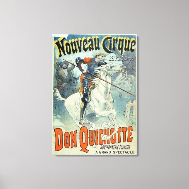 Advertisement for 'Don Quixote, New Circus', Horse Canvas Print (Front)