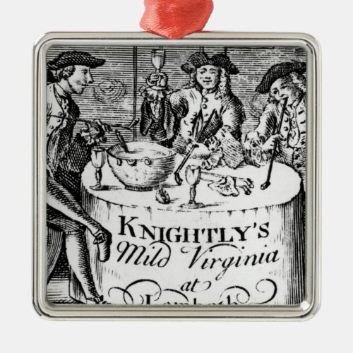 Advertisement for Knightlys Mild Virginia Metal Ornament