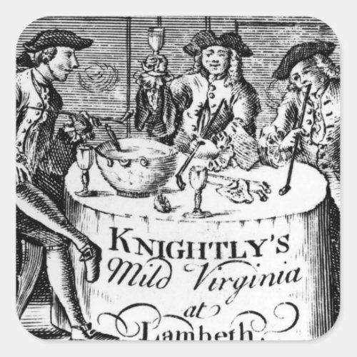 Advertisement for Knightlys Mild Virginia Square Sticker
