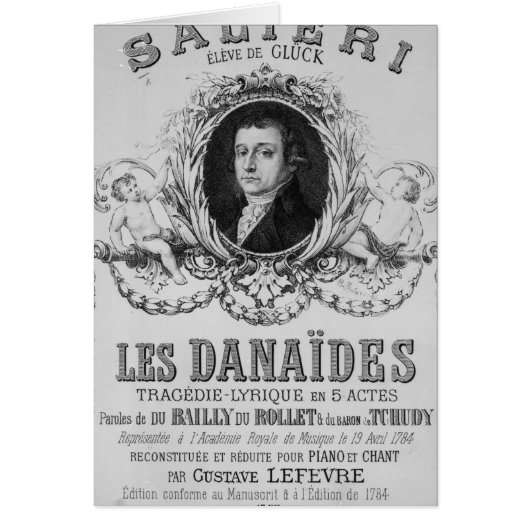 Advertisement for 'Les Danaides' Cards (Front)