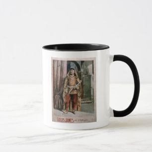 Advertisement for 'Louis James As Othello' (colour Mug