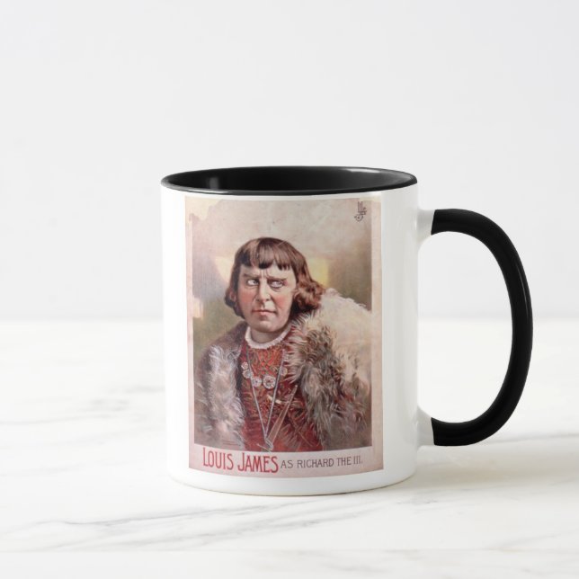 Advertisement for 'Louis James as Richard III' (co Mug (Right)
