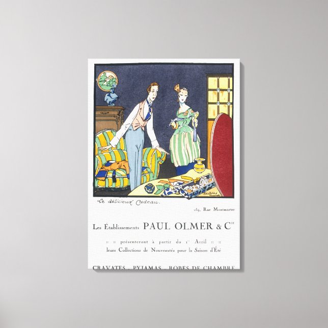 Advertisement for Paul Olmer's Summer Collection, Canvas Print (Front)