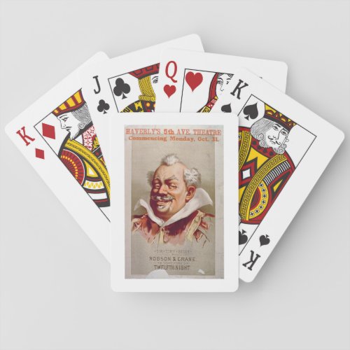 Advertisement for Robson  Cranes Twelfth Night Poker Cards