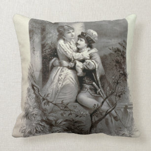 Advertisement for 'Romeo And Juliet', Starring Emm Throw Pillow