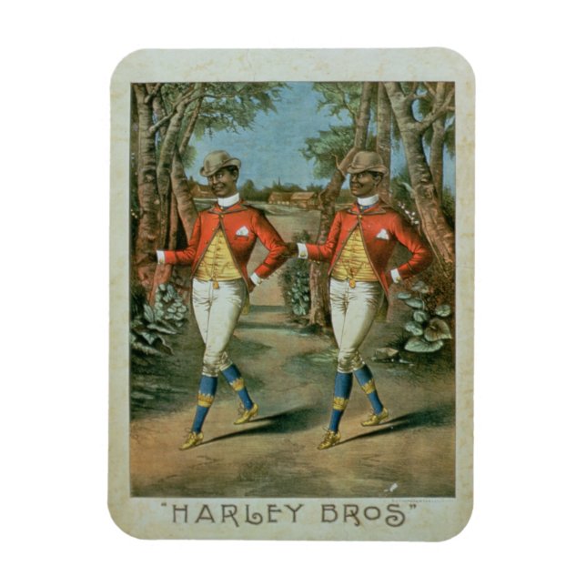 Advertisement for the 'Harley Brothers' (colour li Magnet (Vertical)