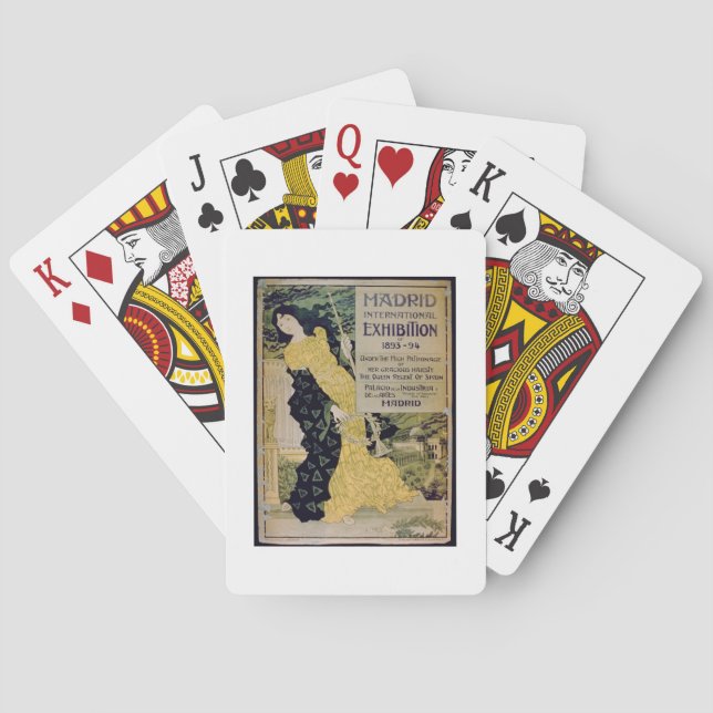 Advertisement for the 'Madrid International Exhibi Poker Cards (Back)