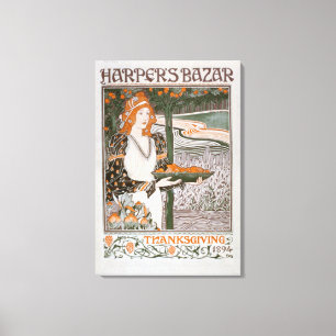 Advertisement for the Thanksgiving edition of 'Har Canvas Print