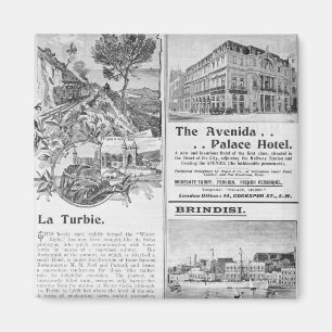 Advertisements for La Turbie Restaurant, Magnet