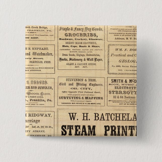 Advertisements for oil button (Front)