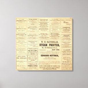 Advertisements for oil canvas print