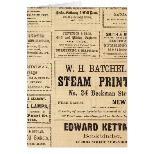 Advertisements for oil cards (Front)