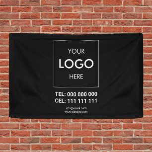Advertising Business Logo Black Banner