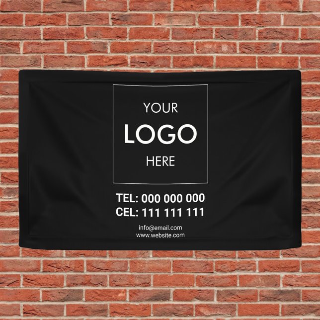 Advertising Business Logo Black Banner (Creator Uploaded)