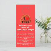 Advertising DOOR HANGER promotion tags (Standing Front)