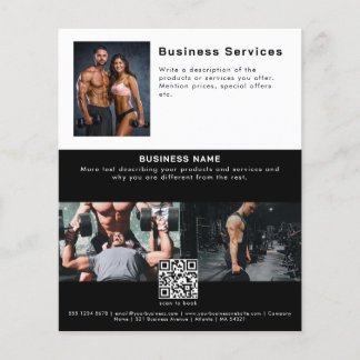 Advertising Leaflet Sales Service Promotional Gym Flyer