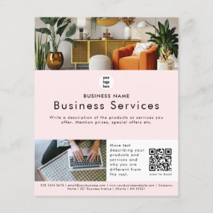 Advertising Leaflet Sales Service Promotional Pink Flyer