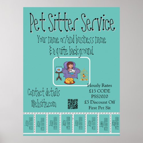 Advertising Promotional Poster Pet Sitter Service2