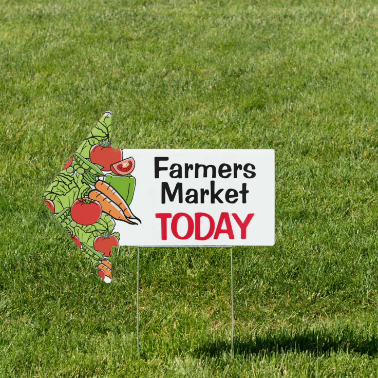 Advertising Your Farmers Market Sign | Zazzle