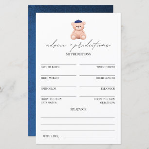 Advice and predictions Bonjour Bebe Baby Shower