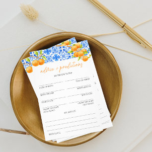 Advice and predictions Little Cutie Baby Shower Flyer