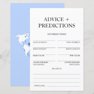 Advice and Predictions Travel Baby Shower Game