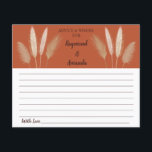 Advice and Wishes for Couple | Bridal Shower Card Flyer<br><div class="desc">Make it your own by adding your text (and personal photos). To access advanced editing tools,  please go to "Personalize",  scroll down and press the "click to customize further" link. See the full collection for all matching designs!</div>