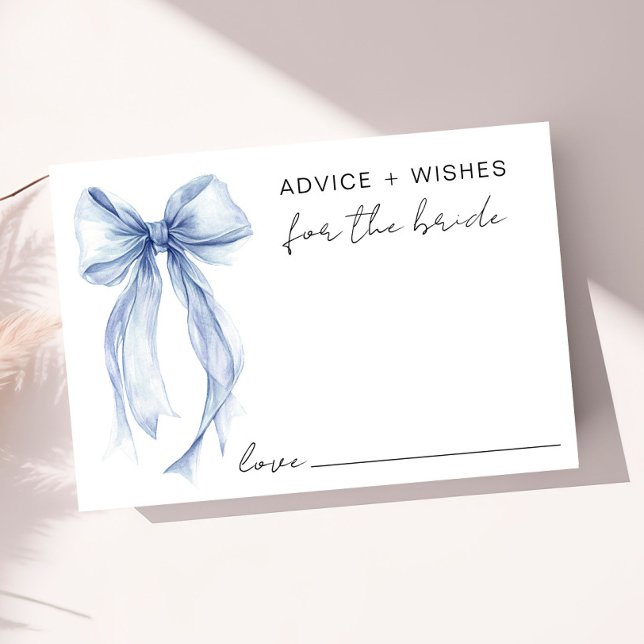 Advice And Wishes For The Bride Bridal Shower Enclosure Card (Creator Uploaded)