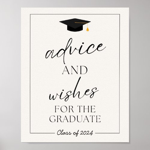 Advice and Wishes for the graduate Sign