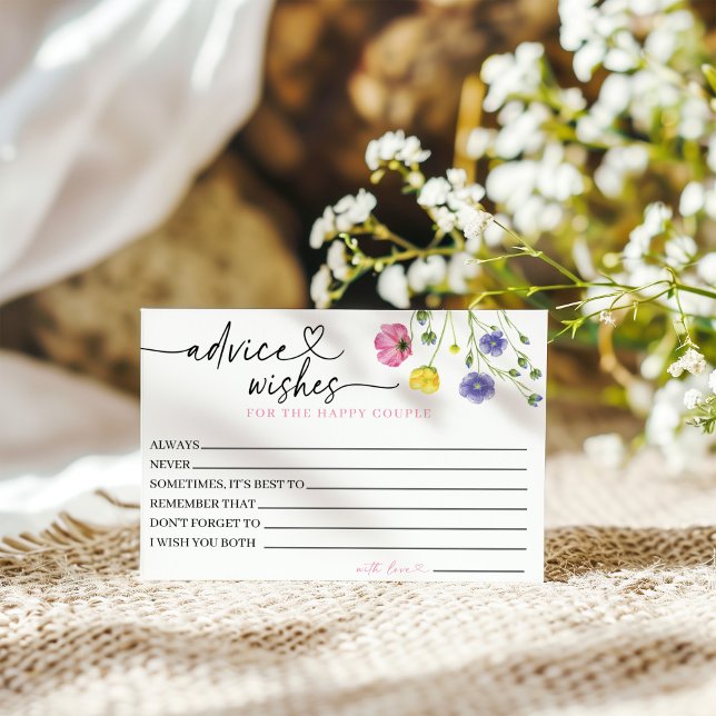 Advice and Wishes for the Happy Couple Card (Creator Uploaded)