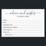 Advice and Wishes Modern LGBTQ Wedding<br><div class="desc">These simple, modern, handwritten script Advice & Wishes sheets are perfect to have shower, rehearsal dinner or wedding guests fill out for the happy couple. People will love having the prompts - they make it so easy to leave loving words of advice and well wishes. They will be treasured for...</div>