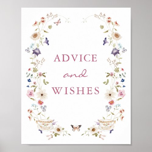 Advice and Wishes Poster