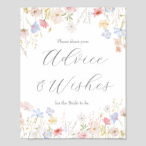 Advice and wishes sign,  poster