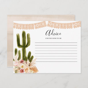 Advice Card Boho Taco bout Love Cactus Floral