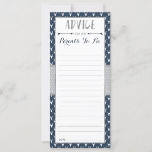 Advice Card for Mom-To-Be, Woodland Baby Shower
